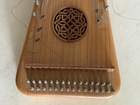 Vintage Unicorn Strings Bowed Psaltery Dulcimer 20  Wooden Folk Instrument