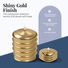 Church Communion Set 5 Tray 3 Bread Plate Stainless Steel Stackable With Lid