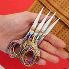 1pc Elegant Stainless Steel Scissors     Sharp Fine-tip For Crafts   Office - New