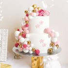 32 Pcs Ball Cake Topper Decorations Mini Balloons Cake Topper Sticks For Wedding
