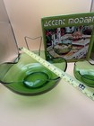 Anchor Hocking Accent Modern Spearmint Chip Dip Set W Stand Box