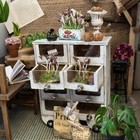 Puzzle 1 12 Scale Doll House Accessories Old Display Storage Cabinet Garden Kit 