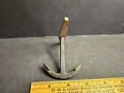 Vintage Model Ship Anchor  Brass   Wood  Lot 1