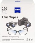 2pack New Zeiss Lens Cleaning Wipes  White - 220 Count