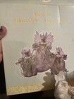 Rare Vtg Seasonal Elegance Musical Fiber Optic Choir Of Angels 3 Singing Figures