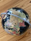 Vintage Replogle 12    Starlight Black Ocean World Globe With Chrome Base Ussr