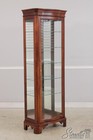 74845  Pair Jasper Cherry 1 Door Glass Curio Display Cabinets