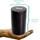 Airtight Vacuum Container 1-6 Oz   Smell Proof For Herbs   Dry Goods  Black