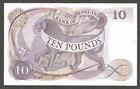 Great Britain Banknote   Bank Of England 10 Pounds  1970    P-376 Nice Condition