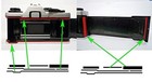 3kit Set Olympus Om10 Camera Light Seal Adhesive Form Replacement From Japan