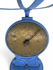 Vintage Cast Iron Basket Top Salter Trade Spring Balance Scale  50t England Blue