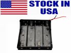5 Pack Battery Storage Case box organizer holder With Wire Lead For 4x18650