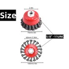 6 Pack Wire Wheel Brush For 4 1 2 Angle Grinder   4 Inch Knotted Coarse Crimp   