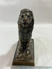 Vintage 1950   s Banthrico Lion Coin Bank Harris Trust   Savings With Key