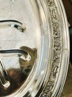 Vintage Silver Plate Footed Meat Platter W tree Of Life 16 x12    Ornate Border