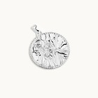 Sterling Silver Round St Christopher Pendant