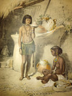 Original 1851 Chromolithograph  nubian Females Kanoosee Tribe    Oriental Album