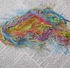Fiber Yarn Sample Pack  citrus  12 Yd Craft Embellishments Slow Stitch Weaving