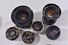 Vintage Lot Of 7 Vintage Lenses Canon Kodak Schneider Mamiya