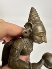 Antique South Indian 18-19th Cen Bronze Figure Kneeling Balakrishna Baby Krishna