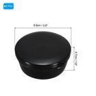 2 Pack Travel Soap Container Round Soap Holder Travel Case Box Black