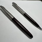 Vintage Parker 51 Fountain Pen And Pencil Set Brown