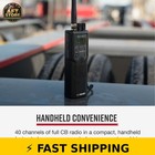 Cobra Hh50wxst Handheld Cb Radio - Noaa Alerts  Noise Reduction  Black
