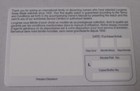 Open Blank Longines International Worldwide Service Guaranty And Warrante Card