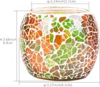 Scented Candle Holder Mosaic Glass Tea Light Holder handmade Romantic Glass T   