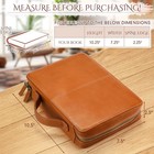 Genuine Leather Bible Cover For Men Women With Zipper Pocket - Large