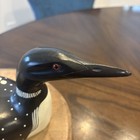 Vintage Country Traditions Wood Carved Loon Signed Ron Sadler Canada Folk Art