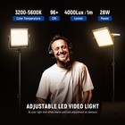 Neewer 2-pack 480 Led Video Lights  3200-5600k Cri96   W stand   Bracket