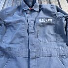 Red Kap  Zip-up Coveralls Navy Size 34 Rg Us Navy Workwear