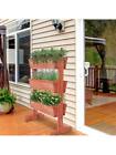 Vertical Raised Garden Bed Elevated Wood Horticulture Planter Box Stand W  Legs