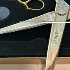 Gingher 7  Inch Pinking Shear Scissors Thread Nipper Vintage In Black Gift Box