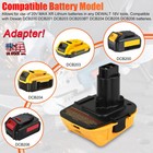 2pack 18v To 20v Max Dca1820 Adapter Converter For Dewalt 20volt Li-ion Battery