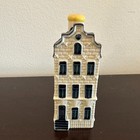 Klm Blue Delft House Bottle By Bols   45 Amsterdam  2003 Empty