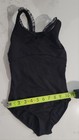 Mirella Girls Black Sleeveless Nylon Dance Leotard Size 8-10 Ballet Medium