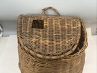 Vintage Fishing Creel wicker Basket Trout Fish fly Fishing Decor