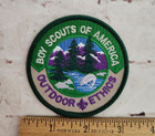 Bsa  Boy Scouts Of America  Outdoor Ethics  3  Round Patch  New  single Patch 