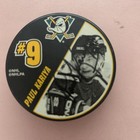 Paul Kariya teemu Selanne Autographed Mighty Ducks Hockey Puck 