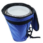 Zaza Percussion - Large Colorful 18   Darbuka Doumbek Premium Padded Nylon Fa   