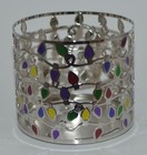 New Bath   Body Works Christmas Lights Large 3 Wick Candle Holder Sleeve 14 5oz