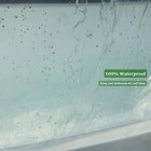 Clear Long Shower Curtain Liner 76 Inches Heavy Duty Weighted Thick Peva 72 x76 