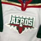 Houston Aeros Vintage 2000s Sp Ahl Minor League Hockey Jersey Youth S   M