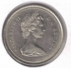 1973 Canadian Circulated Twenty-five Cent Coin 