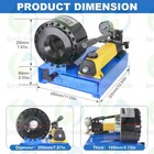 Portable 5600kn Hydraulic Hose Crimper Pipe Crimping Machine With 8 Sets Dies