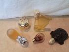 Lot Of 5 Vintage Avon Perfume Bottles - Hippo  Harp  Turtle  Piggy