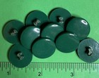  10  Vintage 3 4  Costumakers Green Plastic Shank Buttons New Unused-o481