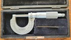 Starrett No  230 Outside Micrometer 0-1  W ratchet Stop  Locking  Wrench   Case